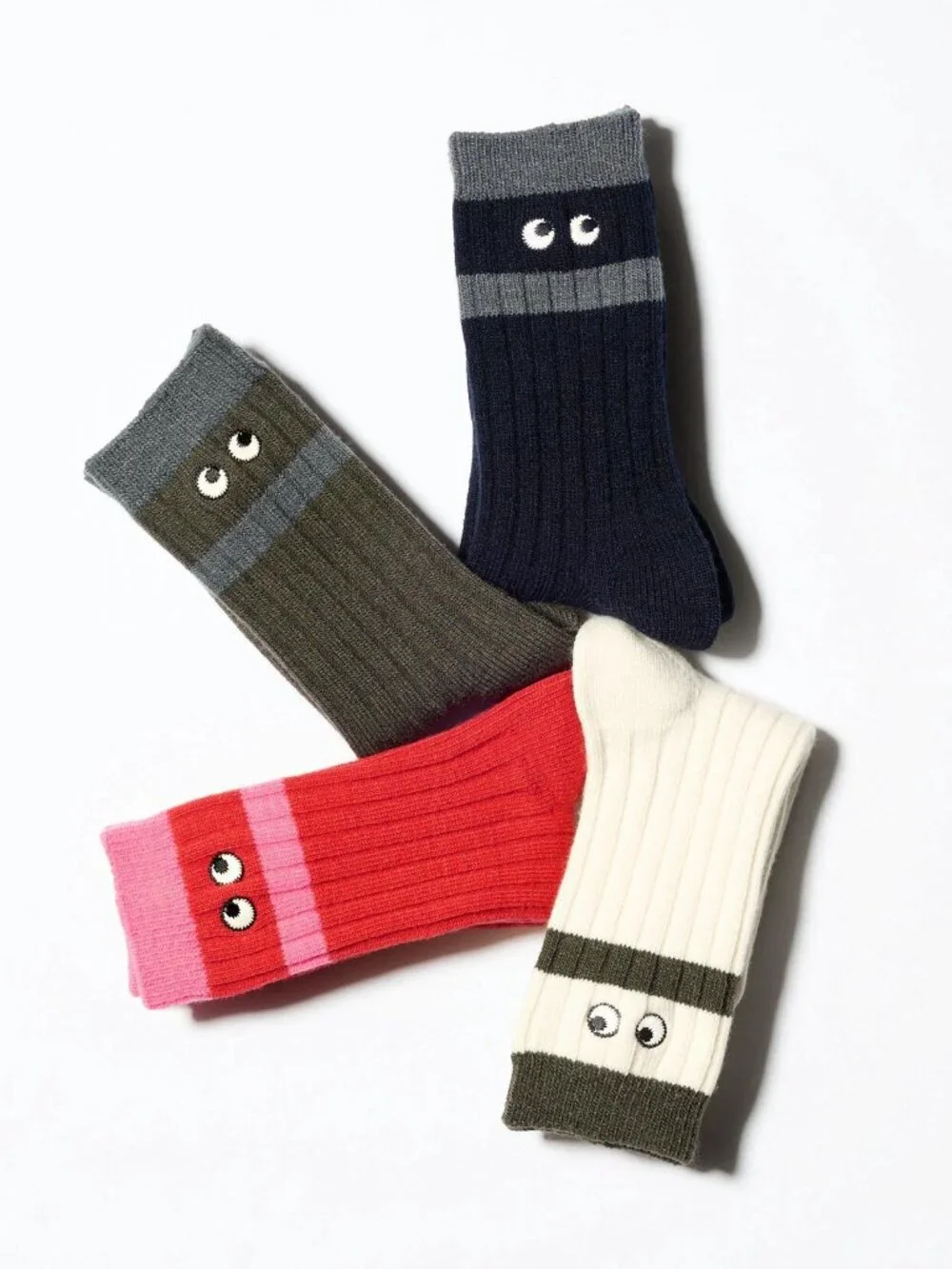 Uniqlo x Anya Hindmarch Heattech Socks - Off White